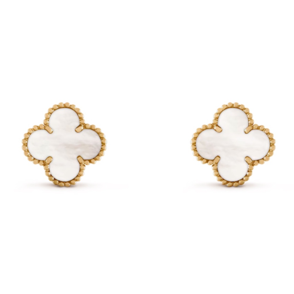 Van Cleef Mother of Pearl Earrings